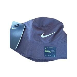 NIKE Child Toddler Unisex Bucket Hat Black UPF 40+ Swoosh. BT